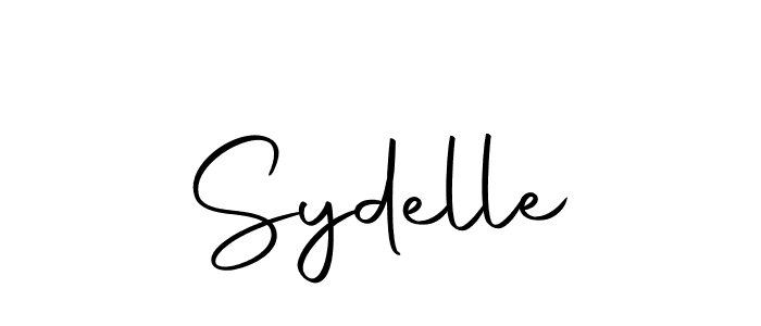 Design your own signature with our free online signature maker. With this signature software, you can create a handwritten (Autography-DOLnW) signature for name Sydelle. Sydelle signature style 10 images and pictures png