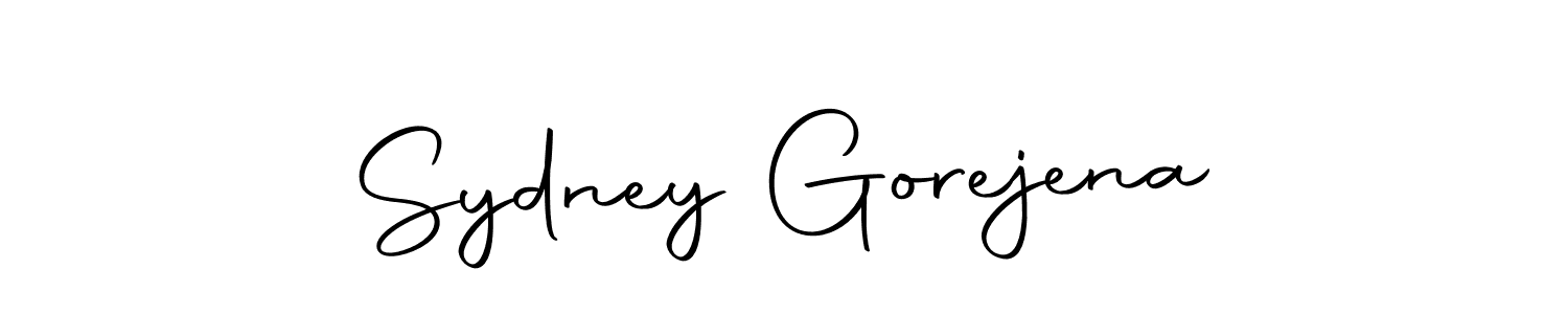 Use a signature maker to create a handwritten signature online. With this signature software, you can design (Autography-DOLnW) your own signature for name Sydney Gorejena. Sydney Gorejena signature style 10 images and pictures png