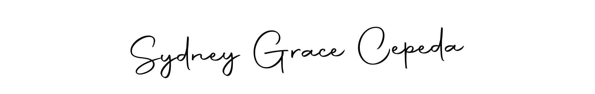 It looks lik you need a new signature style for name Sydney Grace Cepeda. Design unique handwritten (Autography-DOLnW) signature with our free signature maker in just a few clicks. Sydney Grace Cepeda signature style 10 images and pictures png