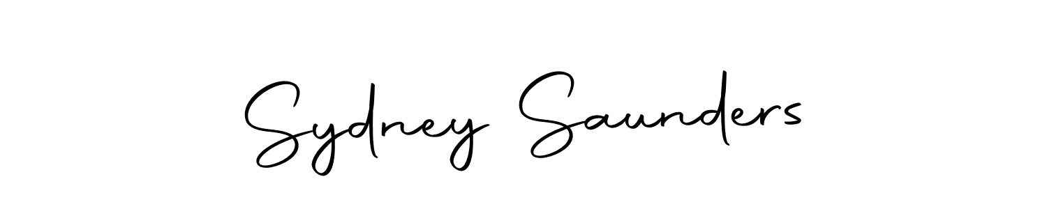 You should practise on your own different ways (Autography-DOLnW) to write your name (Sydney Saunders) in signature. don't let someone else do it for you. Sydney Saunders signature style 10 images and pictures png