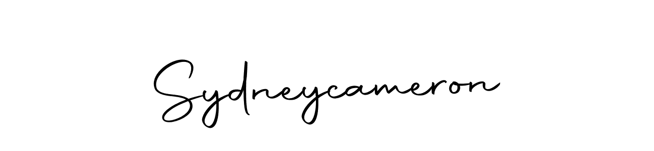 Sydneycameron stylish signature style. Best Handwritten Sign (Autography-DOLnW) for my name. Handwritten Signature Collection Ideas for my name Sydneycameron. Sydneycameron signature style 10 images and pictures png