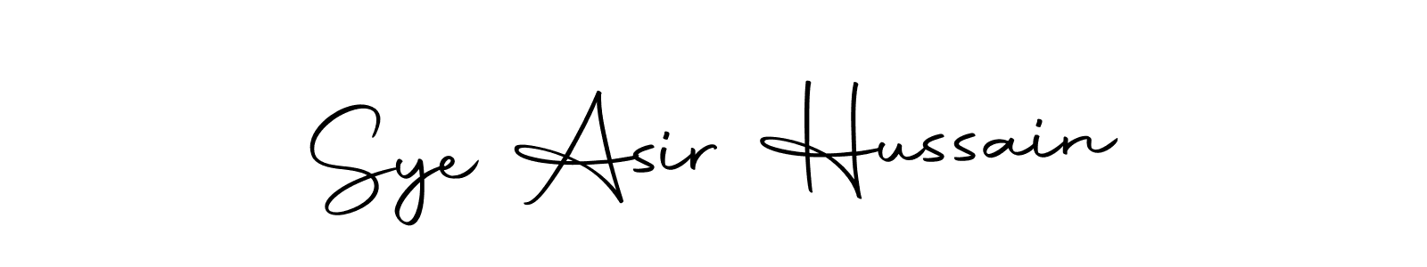 Autography-DOLnW is a professional signature style that is perfect for those who want to add a touch of class to their signature. It is also a great choice for those who want to make their signature more unique. Get Sye Asir Hussain name to fancy signature for free. Sye Asir Hussain signature style 10 images and pictures png