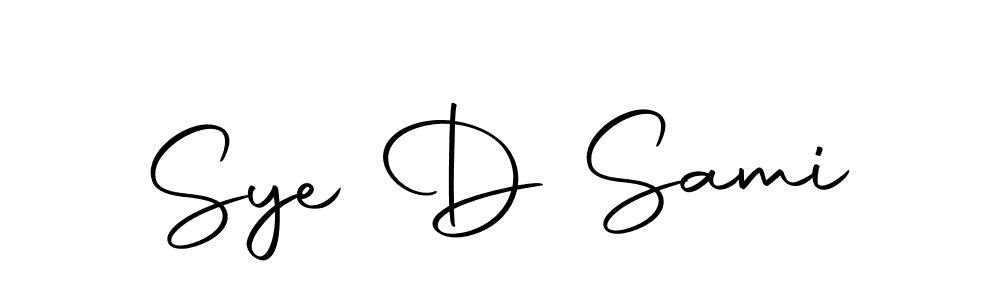 The best way (Autography-DOLnW) to make a short signature is to pick only two or three words in your name. The name Sye D Sami include a total of six letters. For converting this name. Sye D Sami signature style 10 images and pictures png