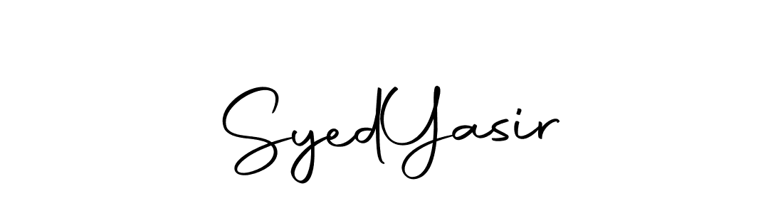 Design your own signature with our free online signature maker. With this signature software, you can create a handwritten (Autography-DOLnW) signature for name Syed  Yasir. Syed  Yasir signature style 10 images and pictures png