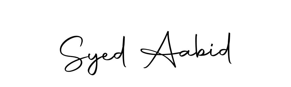 Make a beautiful signature design for name Syed Aabid. With this signature (Autography-DOLnW) style, you can create a handwritten signature for free. Syed Aabid signature style 10 images and pictures png