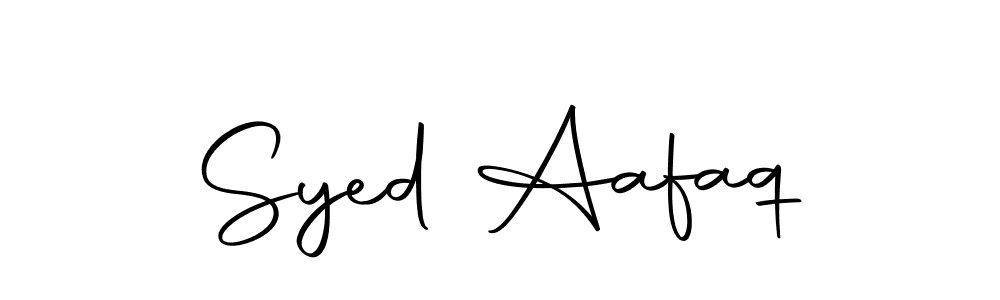 Create a beautiful signature design for name Syed Aafaq. With this signature (Autography-DOLnW) fonts, you can make a handwritten signature for free. Syed Aafaq signature style 10 images and pictures png