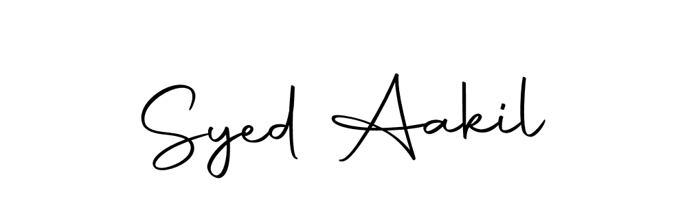 Make a beautiful signature design for name Syed Aakil. Use this online signature maker to create a handwritten signature for free. Syed Aakil signature style 10 images and pictures png