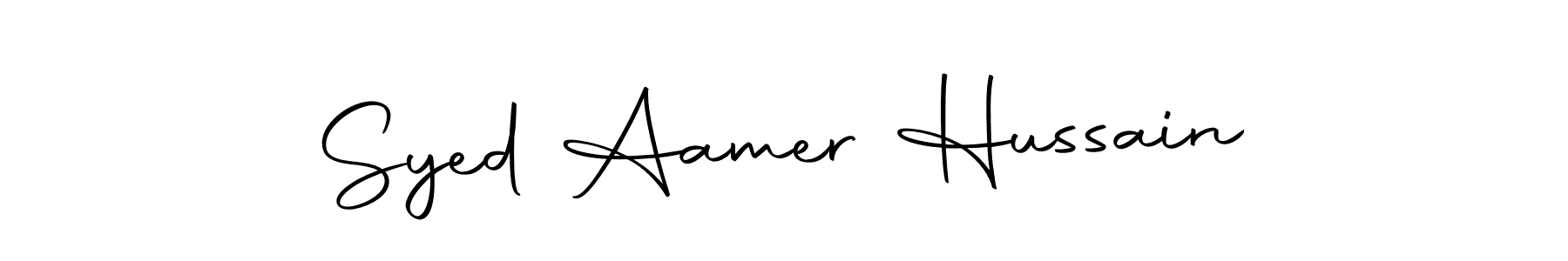 How to make Syed Aamer Hussain signature? Autography-DOLnW is a professional autograph style. Create handwritten signature for Syed Aamer Hussain name. Syed Aamer Hussain signature style 10 images and pictures png