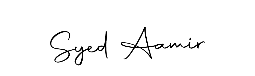 Design your own signature with our free online signature maker. With this signature software, you can create a handwritten (Autography-DOLnW) signature for name Syed Aamir. Syed Aamir signature style 10 images and pictures png