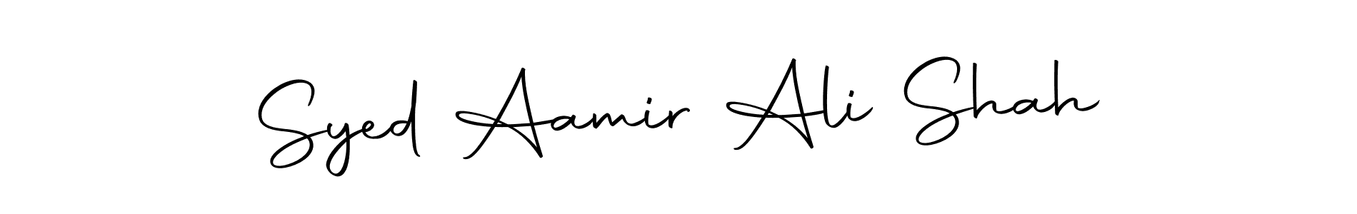 Create a beautiful signature design for name Syed Aamir Ali Shah. With this signature (Autography-DOLnW) fonts, you can make a handwritten signature for free. Syed Aamir Ali Shah signature style 10 images and pictures png