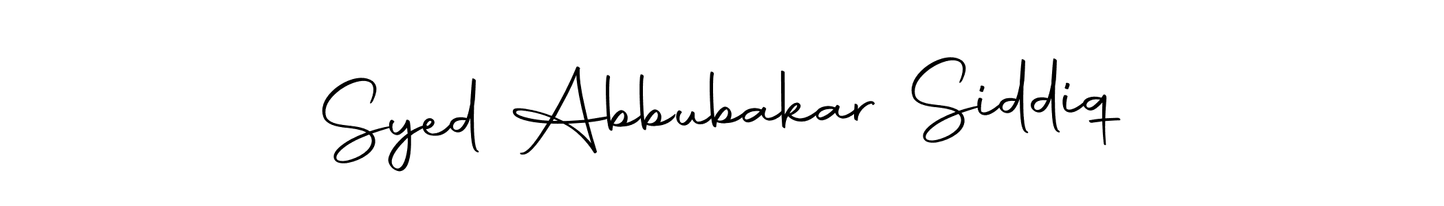 Design your own signature with our free online signature maker. With this signature software, you can create a handwritten (Autography-DOLnW) signature for name Syed Abbubakar Siddiq. Syed Abbubakar Siddiq signature style 10 images and pictures png