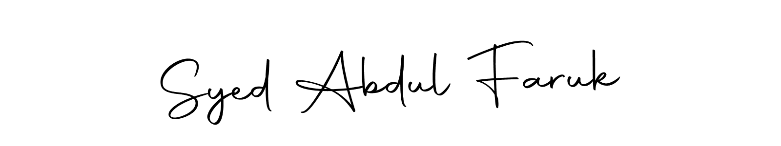 It looks lik you need a new signature style for name Syed Abdul Faruk. Design unique handwritten (Autography-DOLnW) signature with our free signature maker in just a few clicks. Syed Abdul Faruk signature style 10 images and pictures png