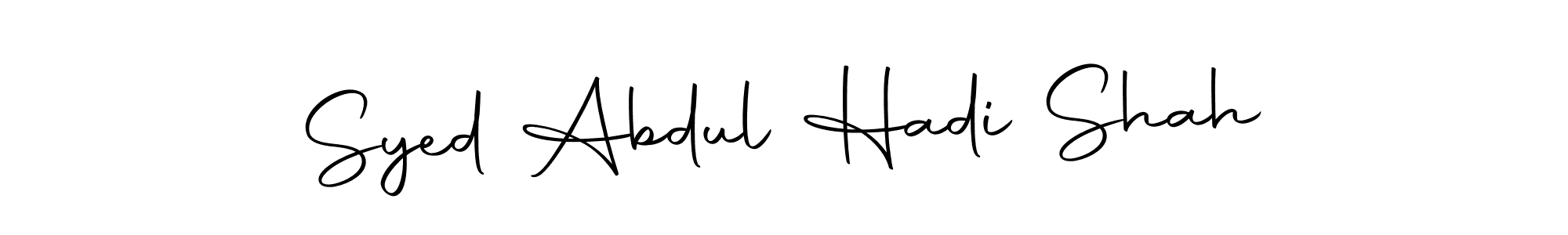 Also we have Syed Abdul Hadi Shah name is the best signature style. Create professional handwritten signature collection using Autography-DOLnW autograph style. Syed Abdul Hadi Shah signature style 10 images and pictures png