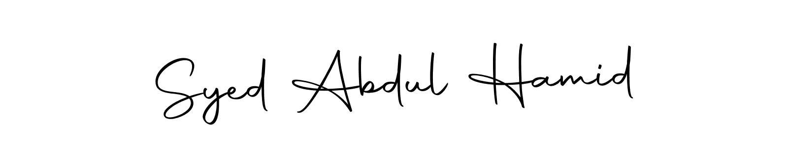 Use a signature maker to create a handwritten signature online. With this signature software, you can design (Autography-DOLnW) your own signature for name Syed Abdul Hamid. Syed Abdul Hamid signature style 10 images and pictures png