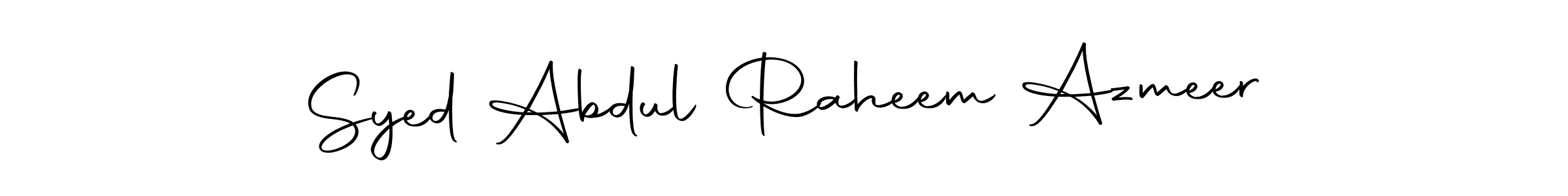 Make a short Syed Abdul Raheem Azmeer signature style. Manage your documents anywhere anytime using Autography-DOLnW. Create and add eSignatures, submit forms, share and send files easily. Syed Abdul Raheem Azmeer signature style 10 images and pictures png