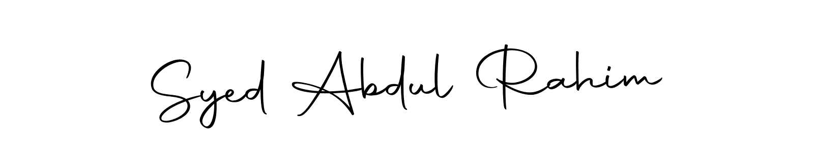 It looks lik you need a new signature style for name Syed Abdul Rahim. Design unique handwritten (Autography-DOLnW) signature with our free signature maker in just a few clicks. Syed Abdul Rahim signature style 10 images and pictures png