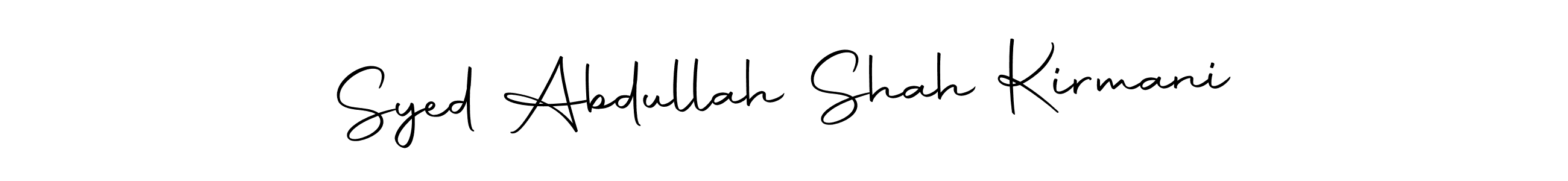 if you are searching for the best signature style for your name Syed Abdullah Shah Kirmani. so please give up your signature search. here we have designed multiple signature styles  using Autography-DOLnW. Syed Abdullah Shah Kirmani signature style 10 images and pictures png