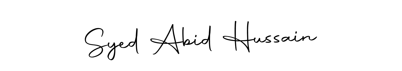 Syed Abid Hussain stylish signature style. Best Handwritten Sign (Autography-DOLnW) for my name. Handwritten Signature Collection Ideas for my name Syed Abid Hussain. Syed Abid Hussain signature style 10 images and pictures png