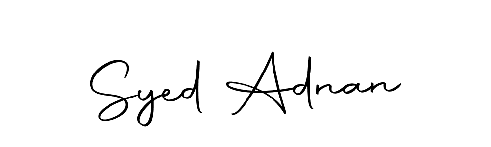 Make a beautiful signature design for name Syed Adnan. Use this online signature maker to create a handwritten signature for free. Syed Adnan signature style 10 images and pictures png