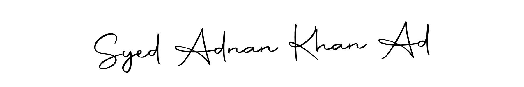 Use a signature maker to create a handwritten signature online. With this signature software, you can design (Autography-DOLnW) your own signature for name Syed Adnan Khan Ad. Syed Adnan Khan Ad signature style 10 images and pictures png