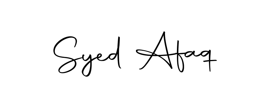 Use a signature maker to create a handwritten signature online. With this signature software, you can design (Autography-DOLnW) your own signature for name Syed Afaq. Syed Afaq signature style 10 images and pictures png