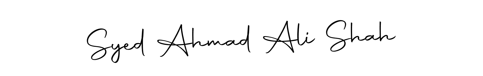 Create a beautiful signature design for name Syed Ahmad Ali Shah. With this signature (Autography-DOLnW) fonts, you can make a handwritten signature for free. Syed Ahmad Ali Shah signature style 10 images and pictures png