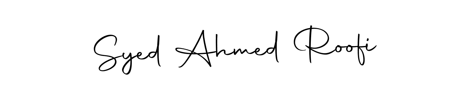 if you are searching for the best signature style for your name Syed Ahmed Roofi. so please give up your signature search. here we have designed multiple signature styles  using Autography-DOLnW. Syed Ahmed Roofi signature style 10 images and pictures png