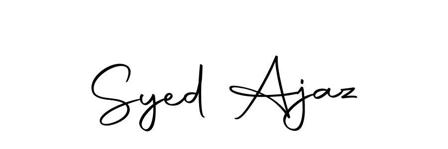 You should practise on your own different ways (Autography-DOLnW) to write your name (Syed Ajaz) in signature. don't let someone else do it for you. Syed Ajaz signature style 10 images and pictures png