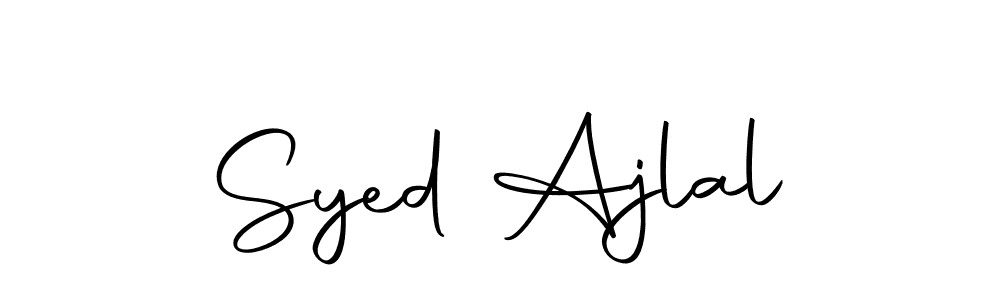 Make a beautiful signature design for name Syed Ajlal. Use this online signature maker to create a handwritten signature for free. Syed Ajlal signature style 10 images and pictures png