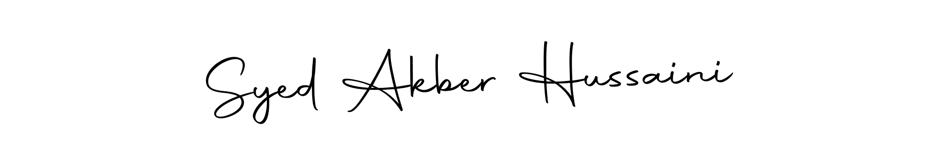 Make a short Syed Akber Hussaini signature style. Manage your documents anywhere anytime using Autography-DOLnW. Create and add eSignatures, submit forms, share and send files easily. Syed Akber Hussaini signature style 10 images and pictures png