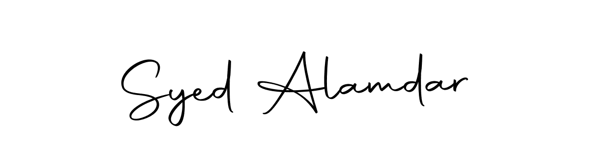 Use a signature maker to create a handwritten signature online. With this signature software, you can design (Autography-DOLnW) your own signature for name Syed Alamdar. Syed Alamdar signature style 10 images and pictures png