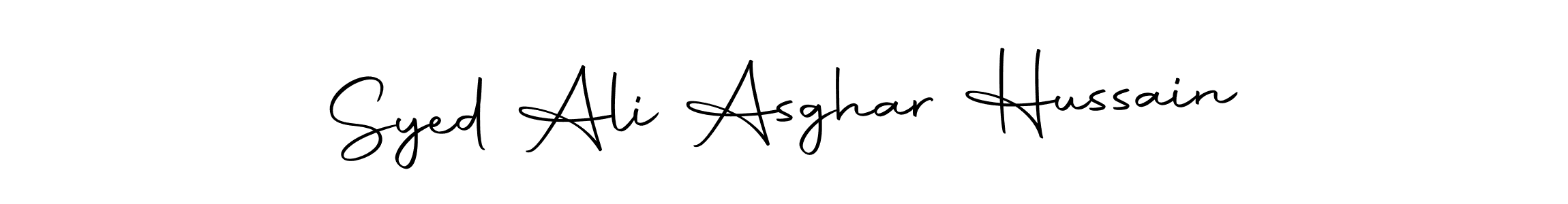 Create a beautiful signature design for name Syed Ali Asghar Hussain. With this signature (Autography-DOLnW) fonts, you can make a handwritten signature for free. Syed Ali Asghar Hussain signature style 10 images and pictures png