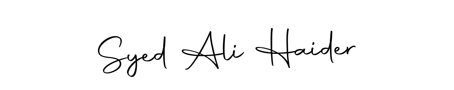 You can use this online signature creator to create a handwritten signature for the name Syed Ali Haider. This is the best online autograph maker. Syed Ali Haider signature style 10 images and pictures png