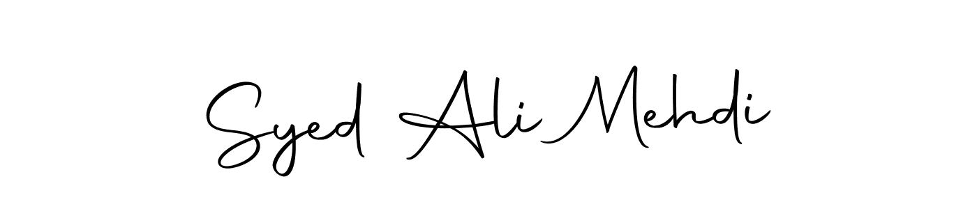 Make a beautiful signature design for name Syed Ali Mehdi. Use this online signature maker to create a handwritten signature for free. Syed Ali Mehdi signature style 10 images and pictures png