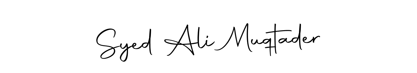 The best way (Autography-DOLnW) to make a short signature is to pick only two or three words in your name. The name Syed Ali Muqtader include a total of six letters. For converting this name. Syed Ali Muqtader signature style 10 images and pictures png