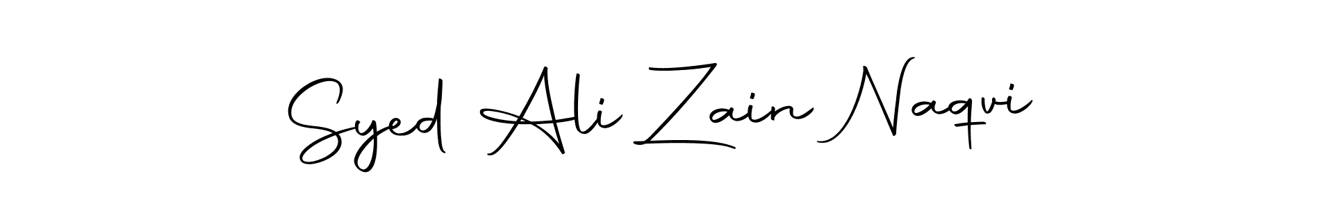Create a beautiful signature design for name Syed Ali Zain Naqvi. With this signature (Autography-DOLnW) fonts, you can make a handwritten signature for free. Syed Ali Zain Naqvi signature style 10 images and pictures png