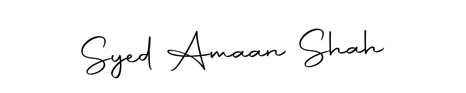 Create a beautiful signature design for name Syed Amaan Shah. With this signature (Autography-DOLnW) fonts, you can make a handwritten signature for free. Syed Amaan Shah signature style 10 images and pictures png