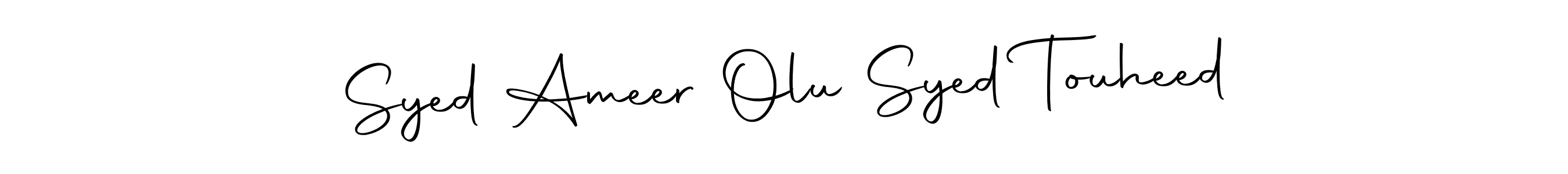 How to Draw Syed Ameer Olu Syed Touheed signature style? Autography-DOLnW is a latest design signature styles for name Syed Ameer Olu Syed Touheed. Syed Ameer Olu Syed Touheed signature style 10 images and pictures png