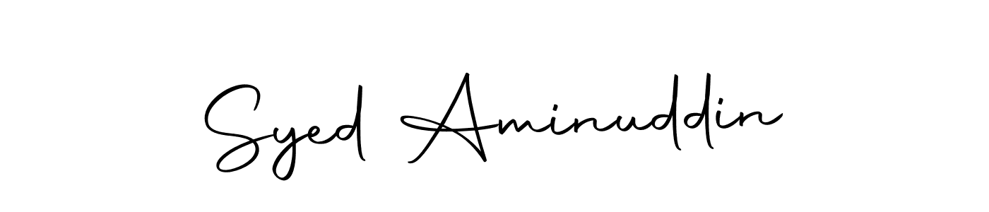 Make a beautiful signature design for name Syed Aminuddin. With this signature (Autography-DOLnW) style, you can create a handwritten signature for free. Syed Aminuddin signature style 10 images and pictures png