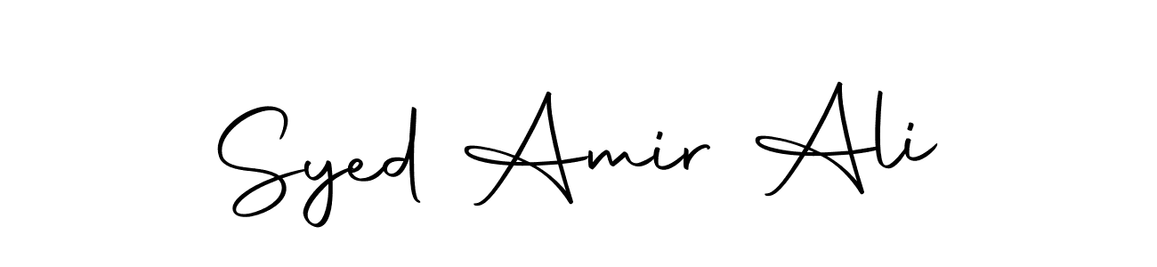 Use a signature maker to create a handwritten signature online. With this signature software, you can design (Autography-DOLnW) your own signature for name Syed Amir Ali. Syed Amir Ali signature style 10 images and pictures png