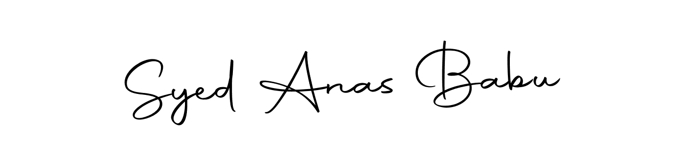 Make a beautiful signature design for name Syed Anas Babu. Use this online signature maker to create a handwritten signature for free. Syed Anas Babu signature style 10 images and pictures png
