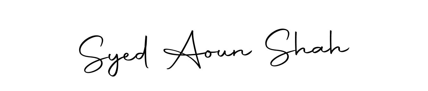 The best way (Autography-DOLnW) to make a short signature is to pick only two or three words in your name. The name Syed Aoun Shah include a total of six letters. For converting this name. Syed Aoun Shah signature style 10 images and pictures png