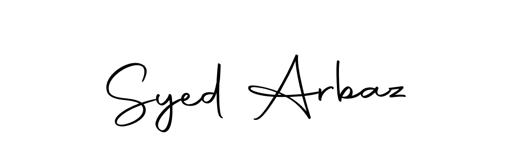 Use a signature maker to create a handwritten signature online. With this signature software, you can design (Autography-DOLnW) your own signature for name Syed Arbaz. Syed Arbaz signature style 10 images and pictures png