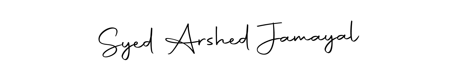 How to make Syed Arshed Jamayal name signature. Use Autography-DOLnW style for creating short signs online. This is the latest handwritten sign. Syed Arshed Jamayal signature style 10 images and pictures png