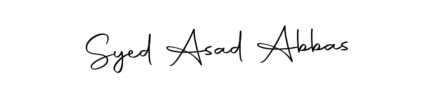 You can use this online signature creator to create a handwritten signature for the name Syed Asad Abbas. This is the best online autograph maker. Syed Asad Abbas signature style 10 images and pictures png