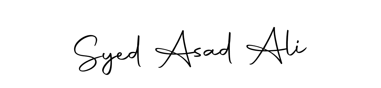 Use a signature maker to create a handwritten signature online. With this signature software, you can design (Autography-DOLnW) your own signature for name Syed Asad Ali. Syed Asad Ali signature style 10 images and pictures png