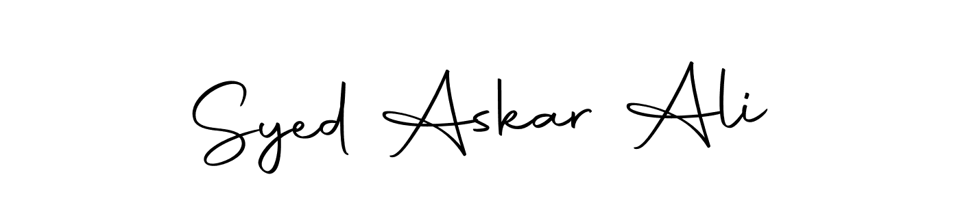 The best way (Autography-DOLnW) to make a short signature is to pick only two or three words in your name. The name Syed Askar Ali include a total of six letters. For converting this name. Syed Askar Ali signature style 10 images and pictures png