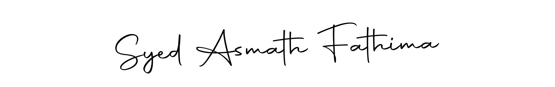 How to make Syed Asmath Fathima signature? Autography-DOLnW is a professional autograph style. Create handwritten signature for Syed Asmath Fathima name. Syed Asmath Fathima signature style 10 images and pictures png