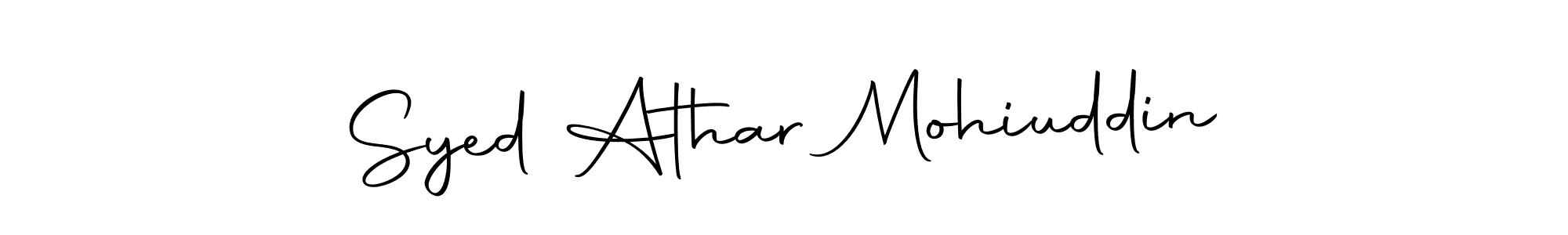Make a beautiful signature design for name Syed Athar Mohiuddin. Use this online signature maker to create a handwritten signature for free. Syed Athar Mohiuddin signature style 10 images and pictures png