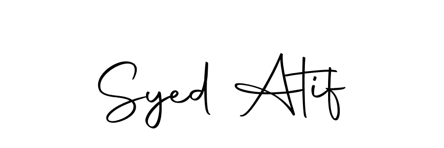 How to make Syed Atif signature? Autography-DOLnW is a professional autograph style. Create handwritten signature for Syed Atif name. Syed Atif signature style 10 images and pictures png